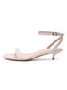 Sandales à talons Eric White Goblet Heel Round Toe Microfiber Ankle Strap Heels