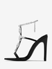 Sandales à talons hauts Chaussures de fête Strass Bout ouvert Chaussures de bal à lanières