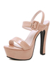 Sandales à talons hauts Femmes Plate-forme à bout ouvert Chaussures à talons chunky