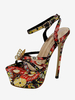 Sandales À Talons Pour Femmes À Bout Découpé Sandales À Talons Aiguilles
