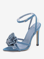 Sandales à talons pour femmes bout pointu talon aiguille sandales