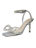 Sandales à talons pour femmes Sandales à bout ouvert Talon aiguille Cuir PU