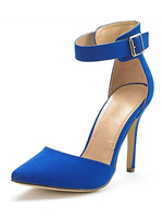 Sandales à talons Sandales Talon aiguille bleu Bout pointu Terry
