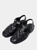 Sandales chaussures hommes en cuir PU avec semelle en caoutchouc