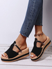 Sandales compensées femme mules femme