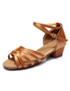 Sandales de danse latine de carotte couper sangles Satin talons