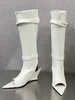 Sandales de gladiateur à talons compensés avec boucle pour femmes bottes dété en cuir PU