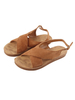 Sandales femme plates sandales confortables couleur camél