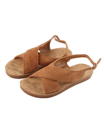 Sandales femme plates sandales confortables couleur camél