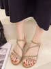 sandales femme plates sandales confortables couleur kaki pailletes