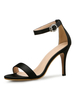 Sandales Femme pour femme été élégant unicolore à talons aigus boîte de nuit sandales 9cm