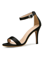 Sandales Femme pour femme été élégant unicolore à talons aigus boîte de nuit sandales 9cm