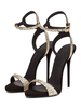Sandales femme talon haut boucle réglable