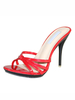 Sandales femme talon haut Mules noir en PU