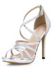 Sandales gladiateur en vogue Paillette à talons aigus
