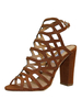 Sandales gladiateur talon carée en Nubuck