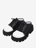 Sandales gothiques Lolita à bout rond en cuir PU Chaussures Compensées d