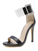 Sandales habillées pour femmes Talons aiguilles Strass Chic Sandales à bride cheville