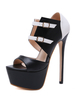 Sandales haut talon plateforme en PU Sandales sexy avec boucle
