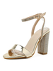 Sandales Heel Femmes Blonde Heel Chunky Heel Round Toe Toe Toe Sandals Sandemr