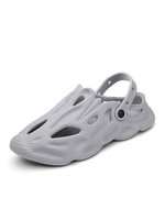 Sandales Homme avec Bout Rond Creusante Unicolore