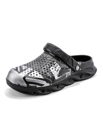 Sandales Homme Creusantes avec Bout Rond Imprimés