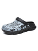 Sandales Homme Creusantes avec Bout Rond Imprimés