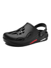 Sandales Homme Creusantes avec Bout Rond Unicolore