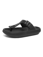 Sandales Homme en Cuir Synthétique Femme avec Bout Ouvert Unicolore