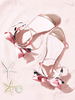 Sandales Lolita de style ROCOCO nœuds bout rond en cuir PU chaussures dété Lolita argentées