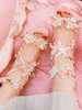 Sandales Lolita douces fleurs papillon bout rond talons bas été Lolita personnaliser sandales