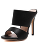Sandales noires Chic Synthétique pantoufles pour femmes