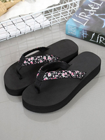 Sandales pantoufles rouges bout rond Slip-On Beach Flops