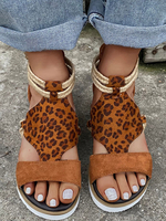 Sandales plates à bout ouvert pour femmes