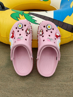 Sandales plates dété pour femmes découpées en mousse à mémoire de forme bout fermé plage pantoufle rose sabots chaussures