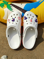 Sandales plates dété pour femmes découpées en mousse à mémoire de forme chaussures de sabots blancs occasionnels