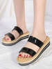 Sandales plates femme cuir Synthétique chic