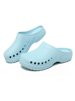 Sandales plates pour femme Casual Cut Out Memory Foam Casual Baby Blue Sabots Chaussures