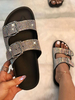 Sandales Plates pour Femme Strass PVC Upper Classic