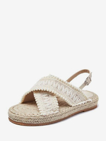 Sandales Plates Pour Femmes Sandales De Plage Bout Rond À Lacets Sandales