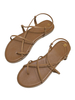 Sandales plates Sandales plates Bohème Gladiator Coffee Brown Sandales plates