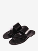 Sandales pour hommes Rivets Cuir de vache Semelle en caoutchouc