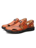 Sandales pour hommes Semelle en caoutchouc en cuir PU