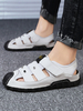Sandales pour hommes Semelle en caoutchouc en cuir PU