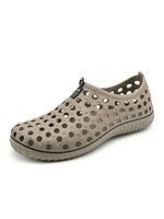 Sandales Pour Hommes Slip-On En Cuir PU Semelle EVA Marron Sabots Décontractés Chaussures