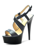 Sandales sexy à talons hauts femmes plate-forme à bout ouvert en cuir Synthétique Criss Cross sandale chaussures