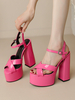 Sandales sexy à talons hauts pour femmes chaussures de club à plateforme Ros