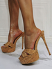 Sandales sexy femme plateforme mules