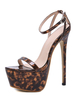 Sandales sexy femme talon haut plateforme