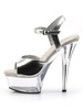 Sandales Sexy Pour Femme Argent Synthétique Cuir Peep Toe Monk Strap Chaussures Sexy
